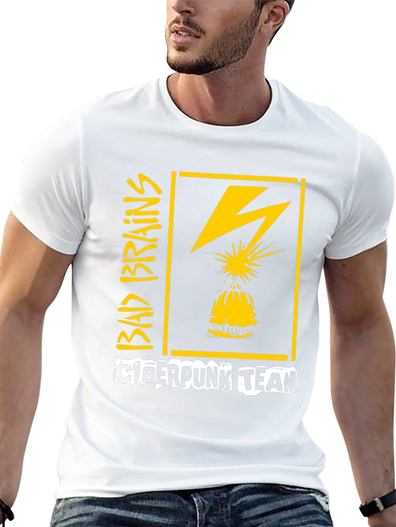 Bad Brains Cyberpunk Team Graphic T-Shirt