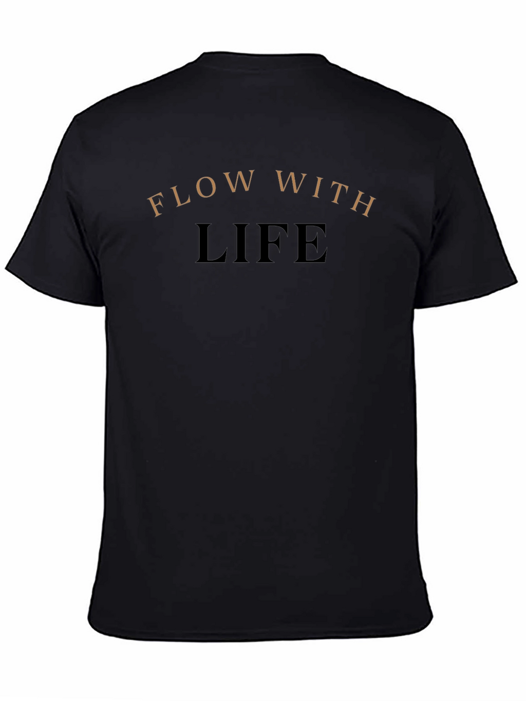 Flow With Life T-Shirt - Black Inspirational