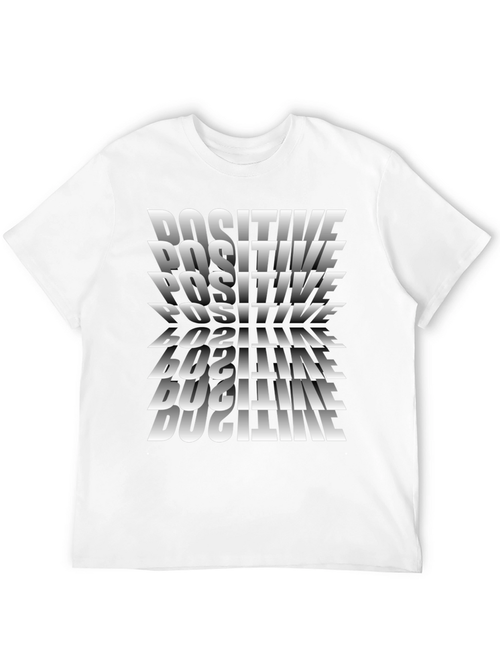 Positive Graphic Tee - Black Casual Shirt