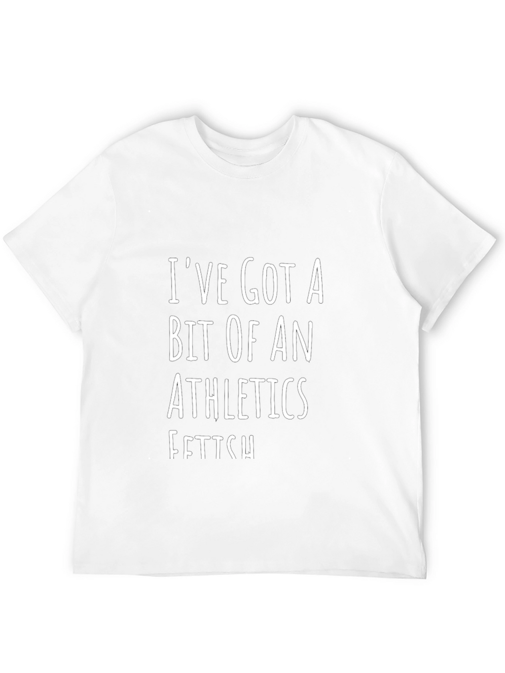 Athletics Fetish Graphic Tee - Black Cotton T-Shirt
