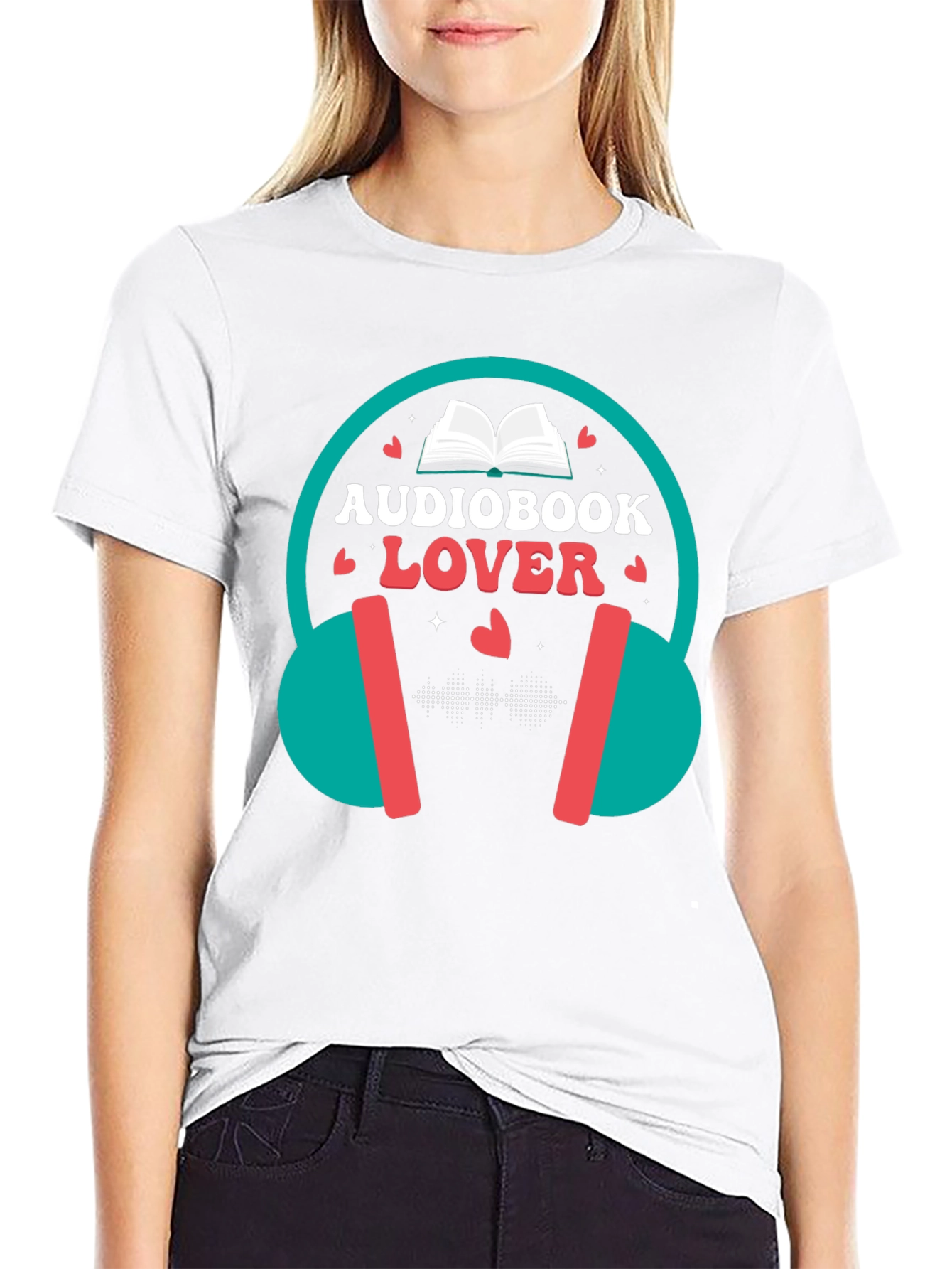 Audiobook Lover T-Shirt - Headphones Design