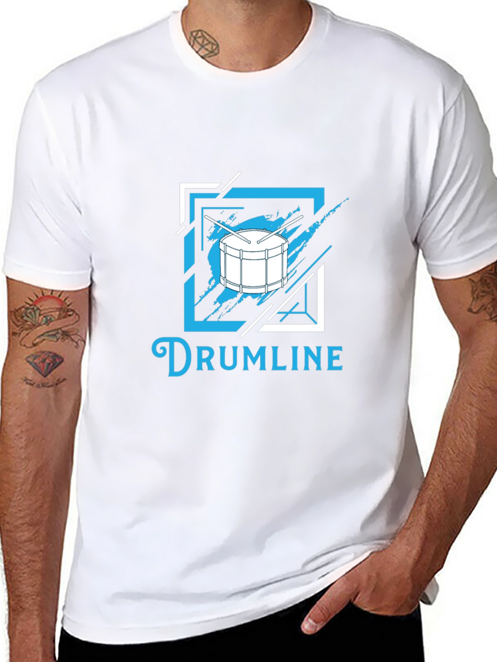 Drumline Graphic Tee - Music Lovers T-Shirt