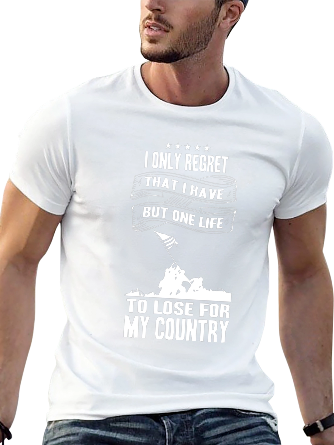 Patriotic One Life Graphic T-Shirt
