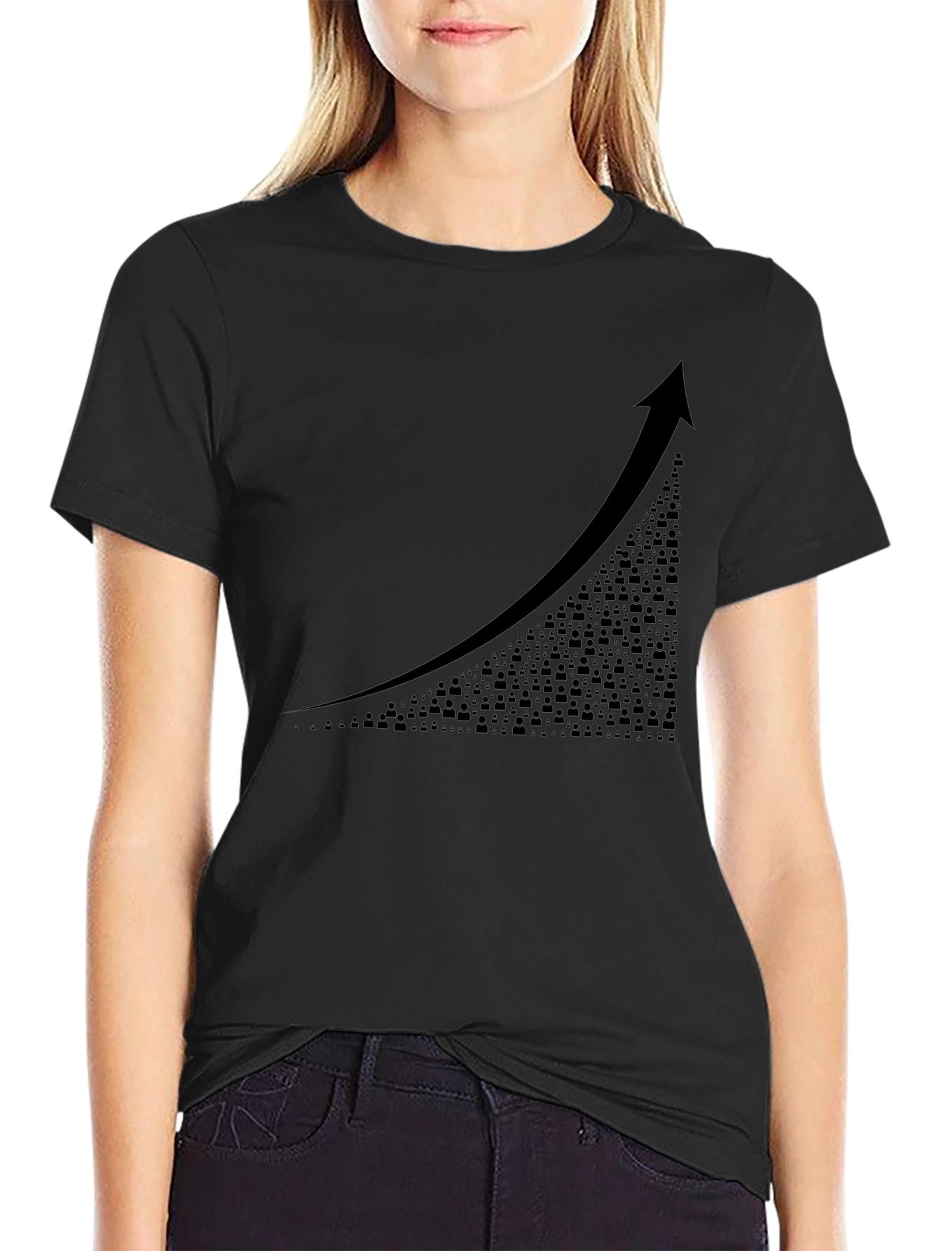 Trending Upward Tee - Success Graphic T-Shirt