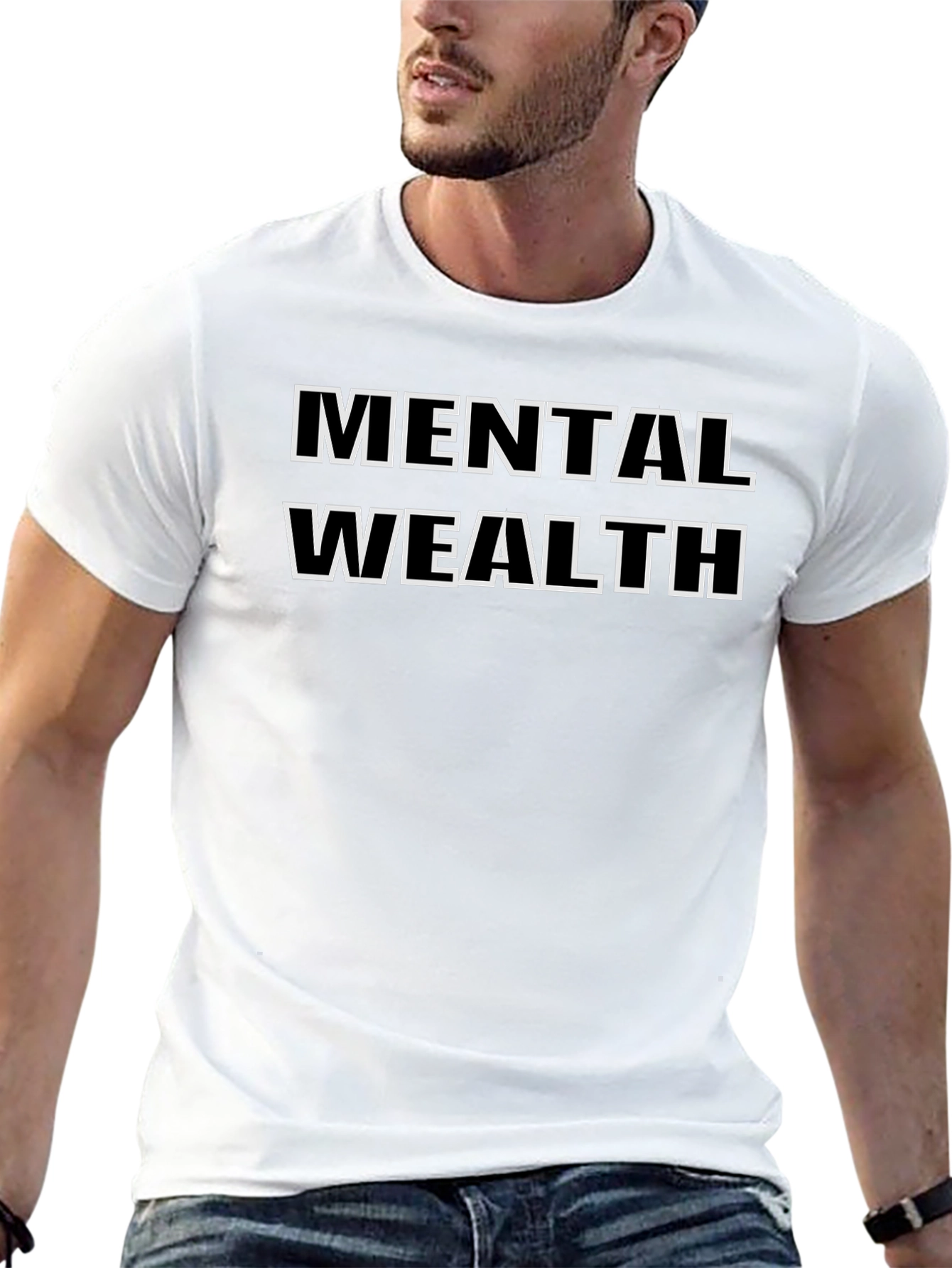 Mental Wealth Graphic Tee - Black