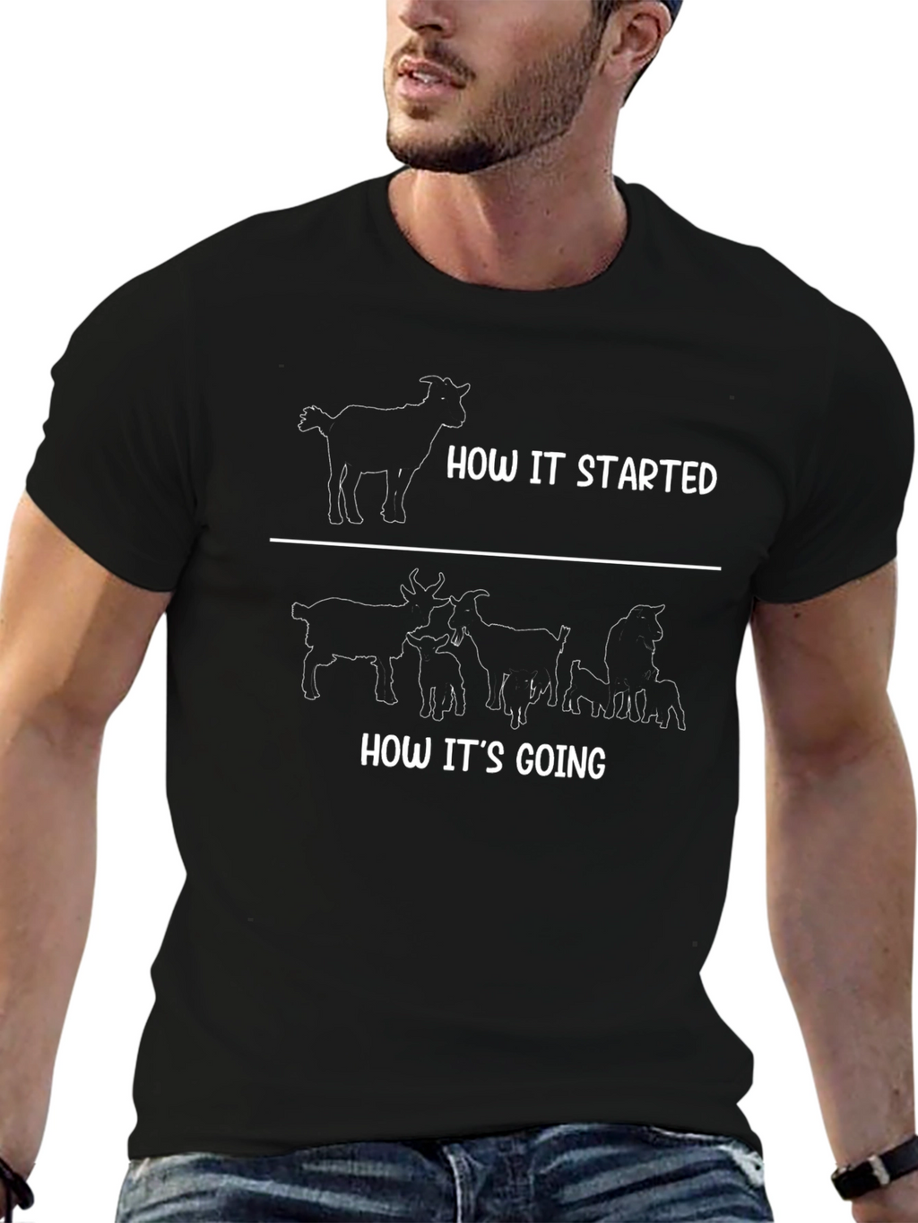 How It Started Goat T-Shirt