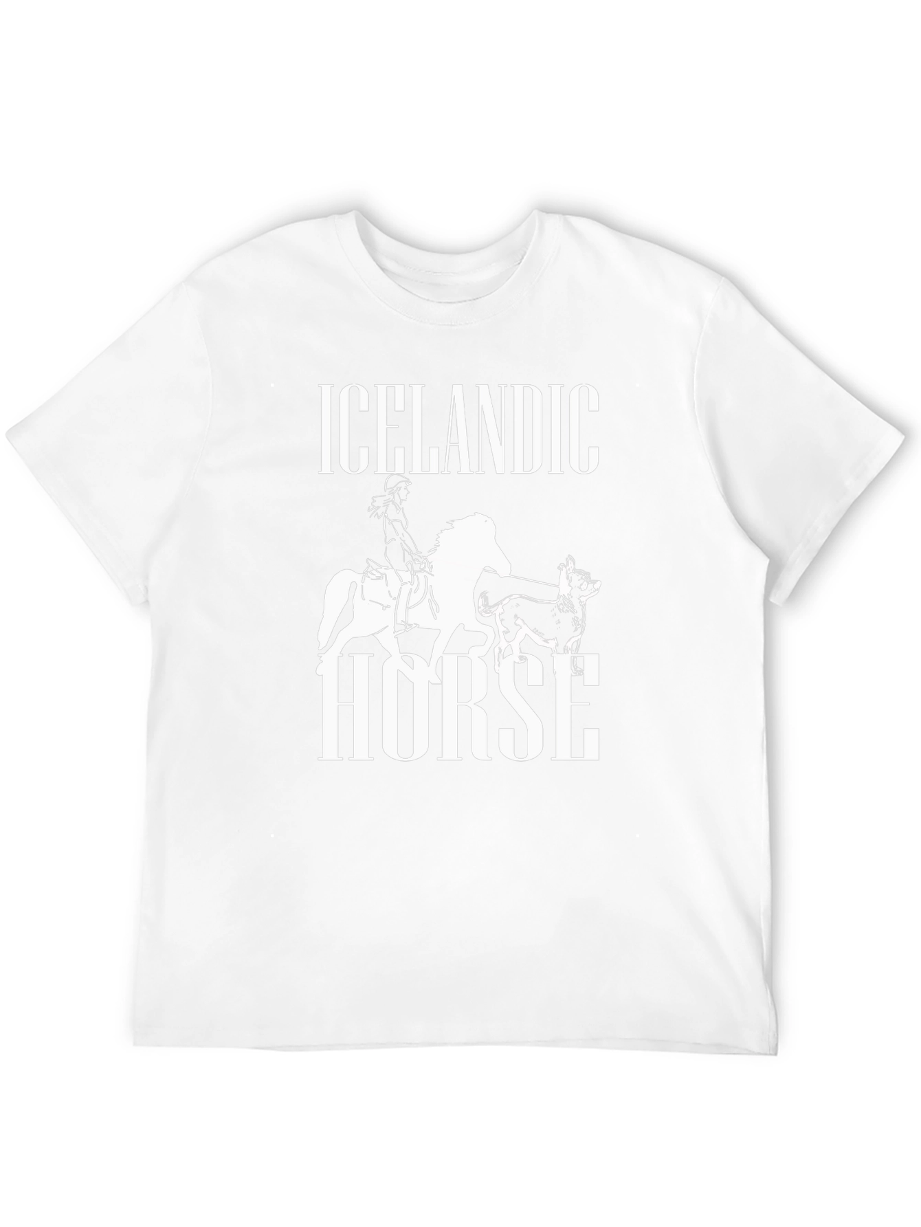 Icelandic Horse Graphic Tee - Unisex Black T-Shirt