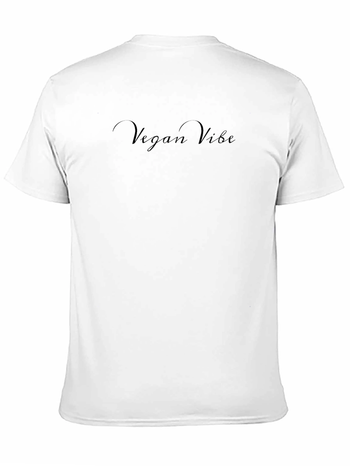 Vegan Vibe Black Crewneck T-Shirt