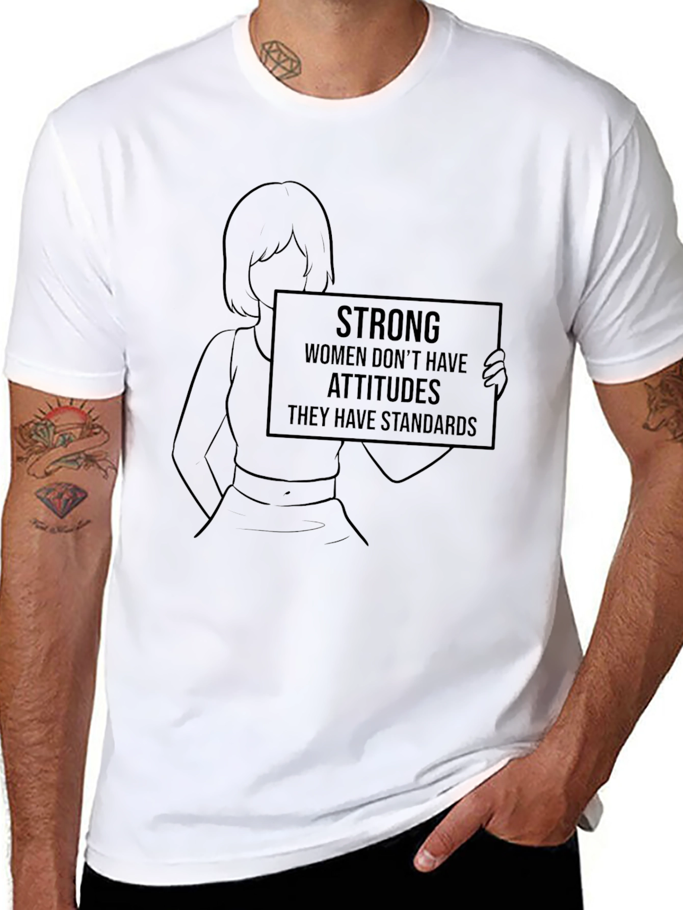 Empowered Woman Black T-Shirt