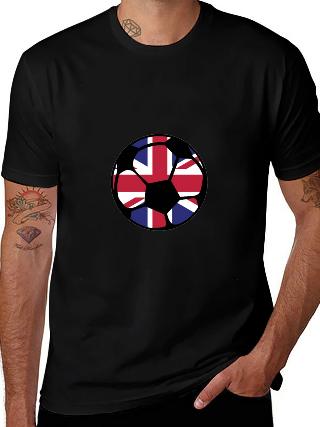 Union Jack Soccer Ball Graphic Tee