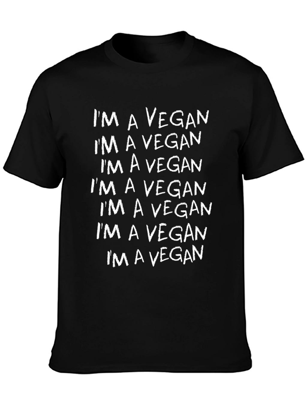 Im A Vegan T-Shirt - Black Statement Tee