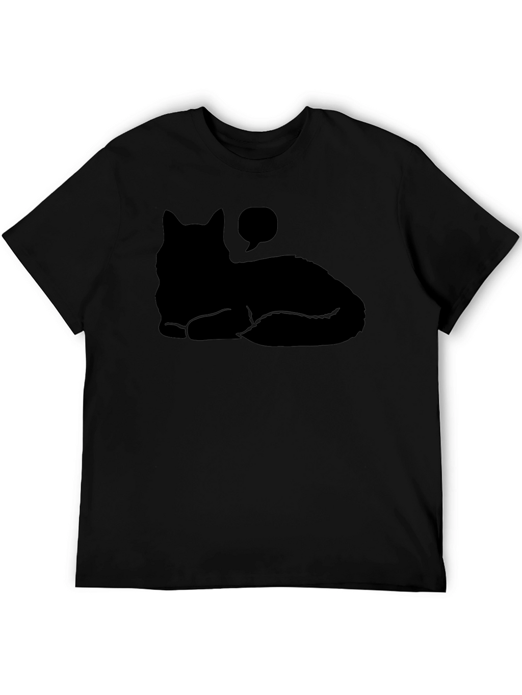 Black Cat Silhouette T-Shirt