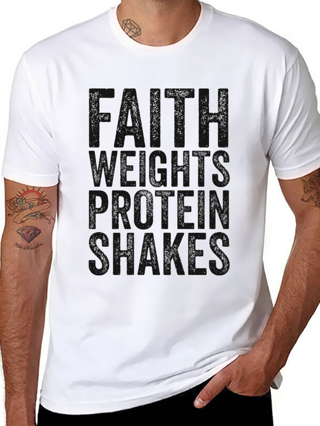 Protein Shakes T-Shirt - Black Gym Apparel