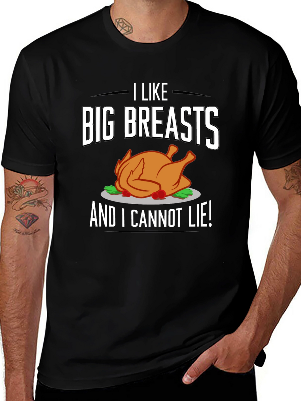 I Like Big Breasts Funny Turkey T-Shirt