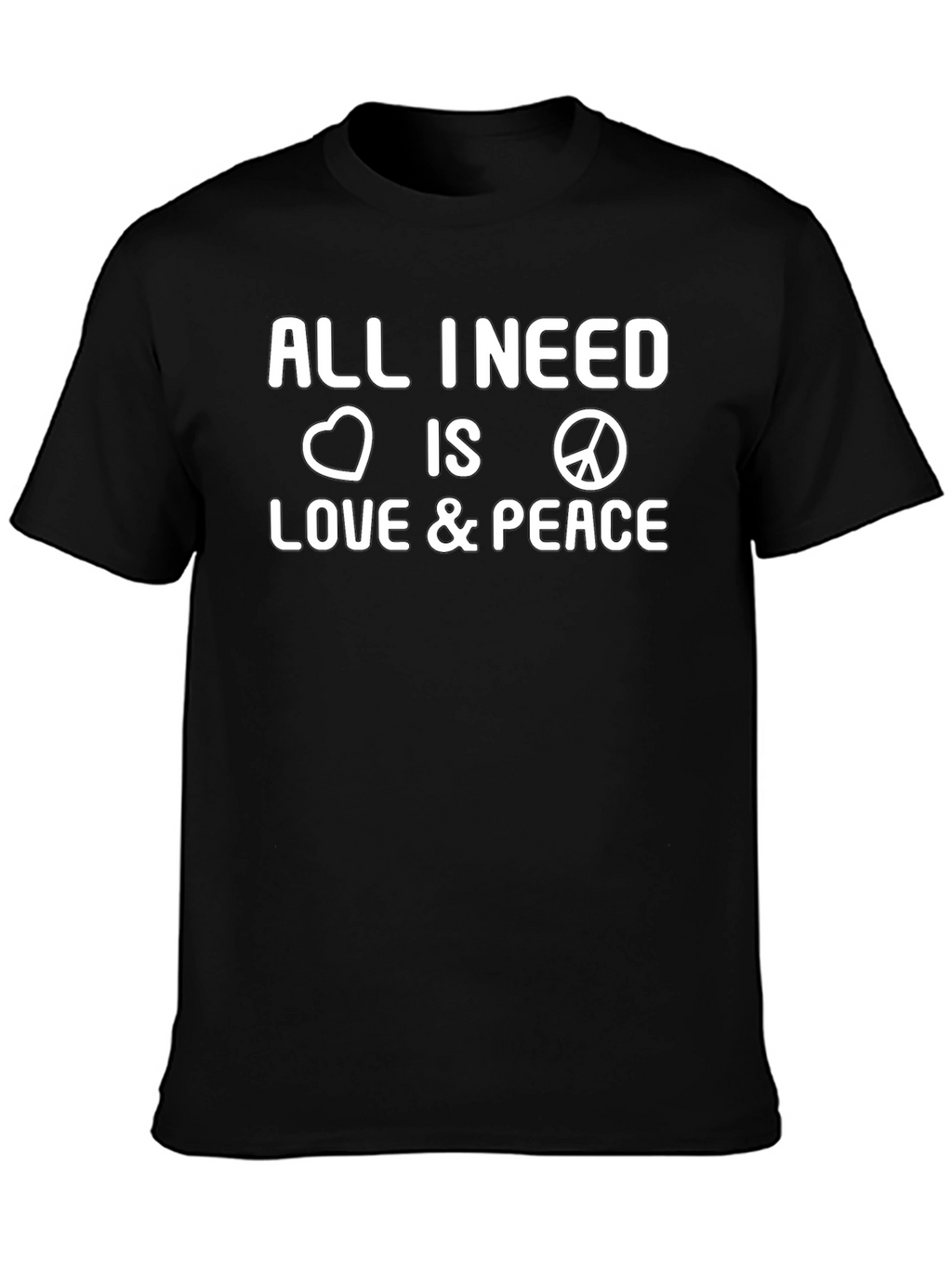 Love and Peace Graphic Tee - Stylish Comfort