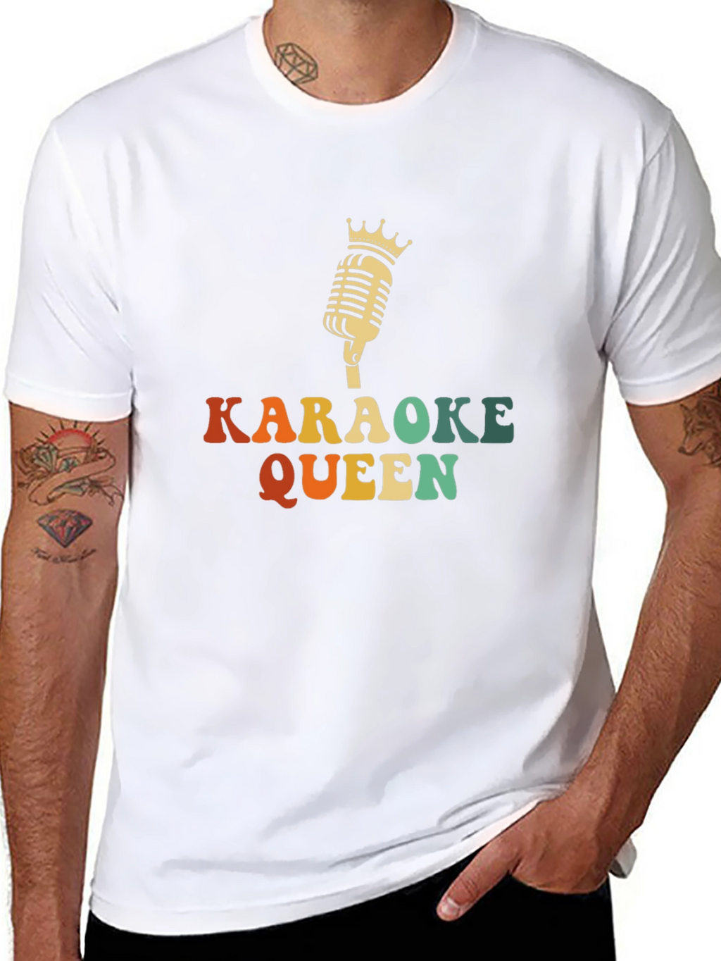 Karaoke Queen Black T-Shirt