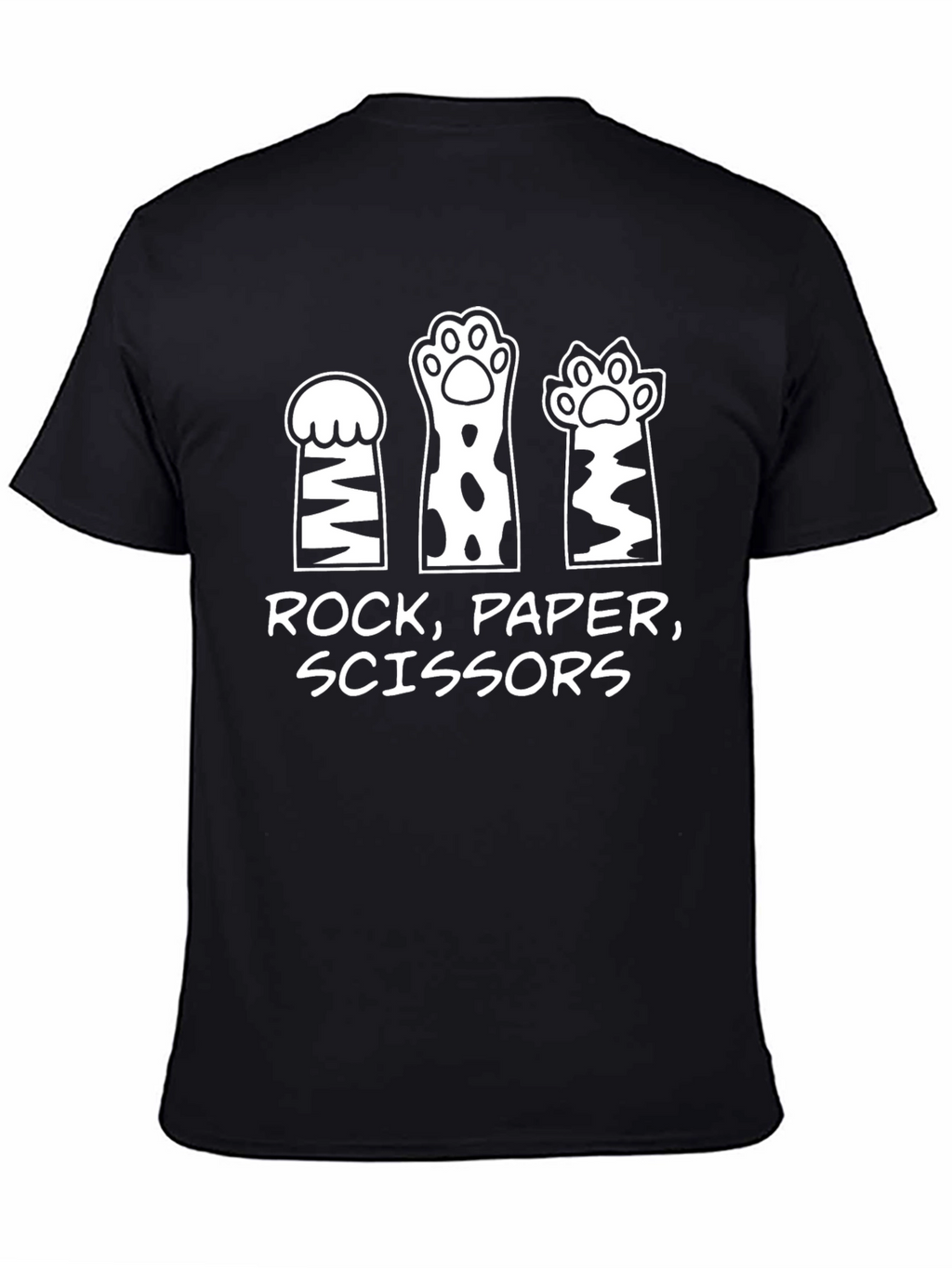 Rock Paper Scissors Cat Paw T-Shirt