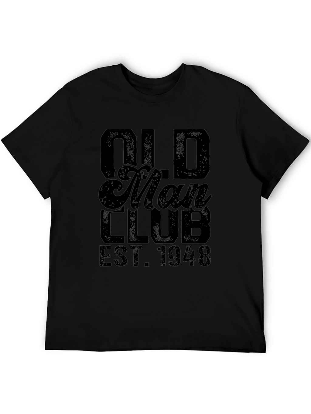 Old Man Club EST. 1948 Black T-Shirt