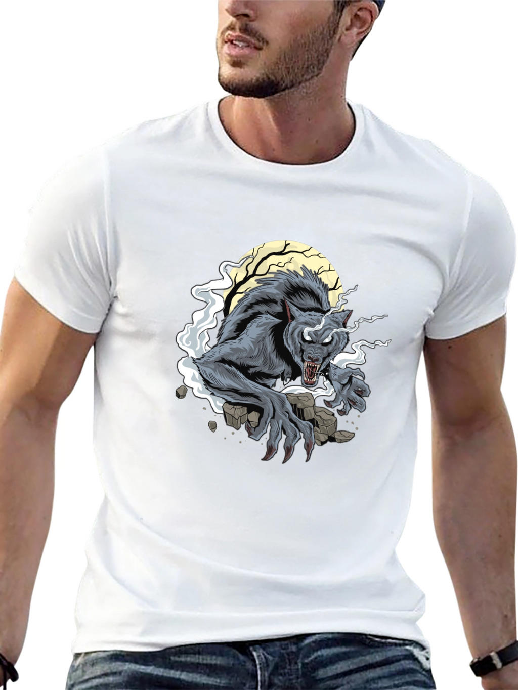 Werewolf Moon Graphic T-Shirt