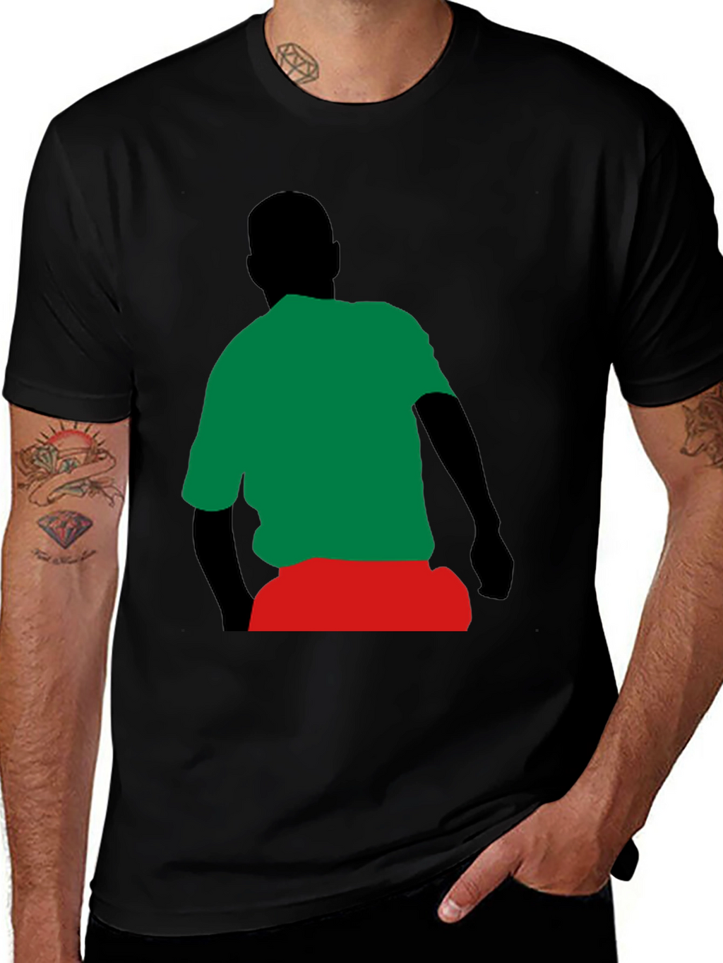Retro Silhouette Graphic Tee - Casual Comfort