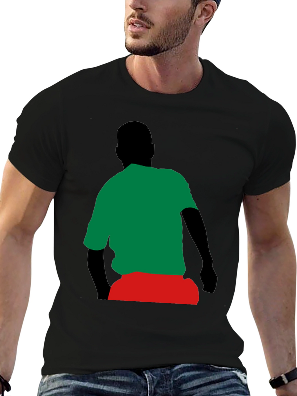 Retro Silhouette Graphic Tee - Casual Comfort