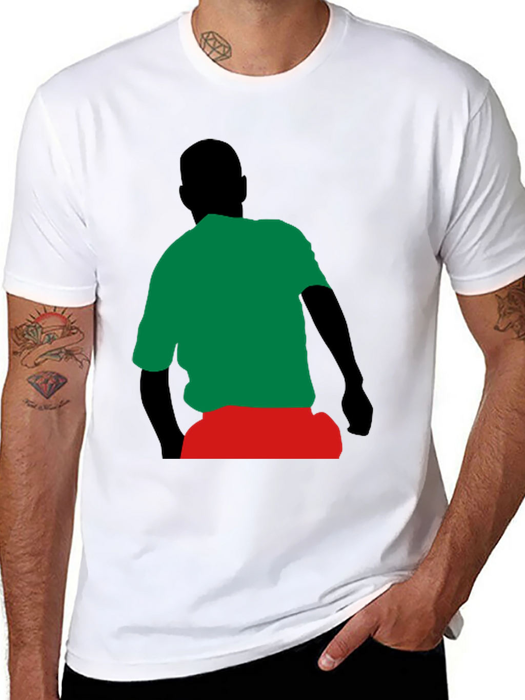 Retro Silhouette Graphic Tee - Casual Comfort