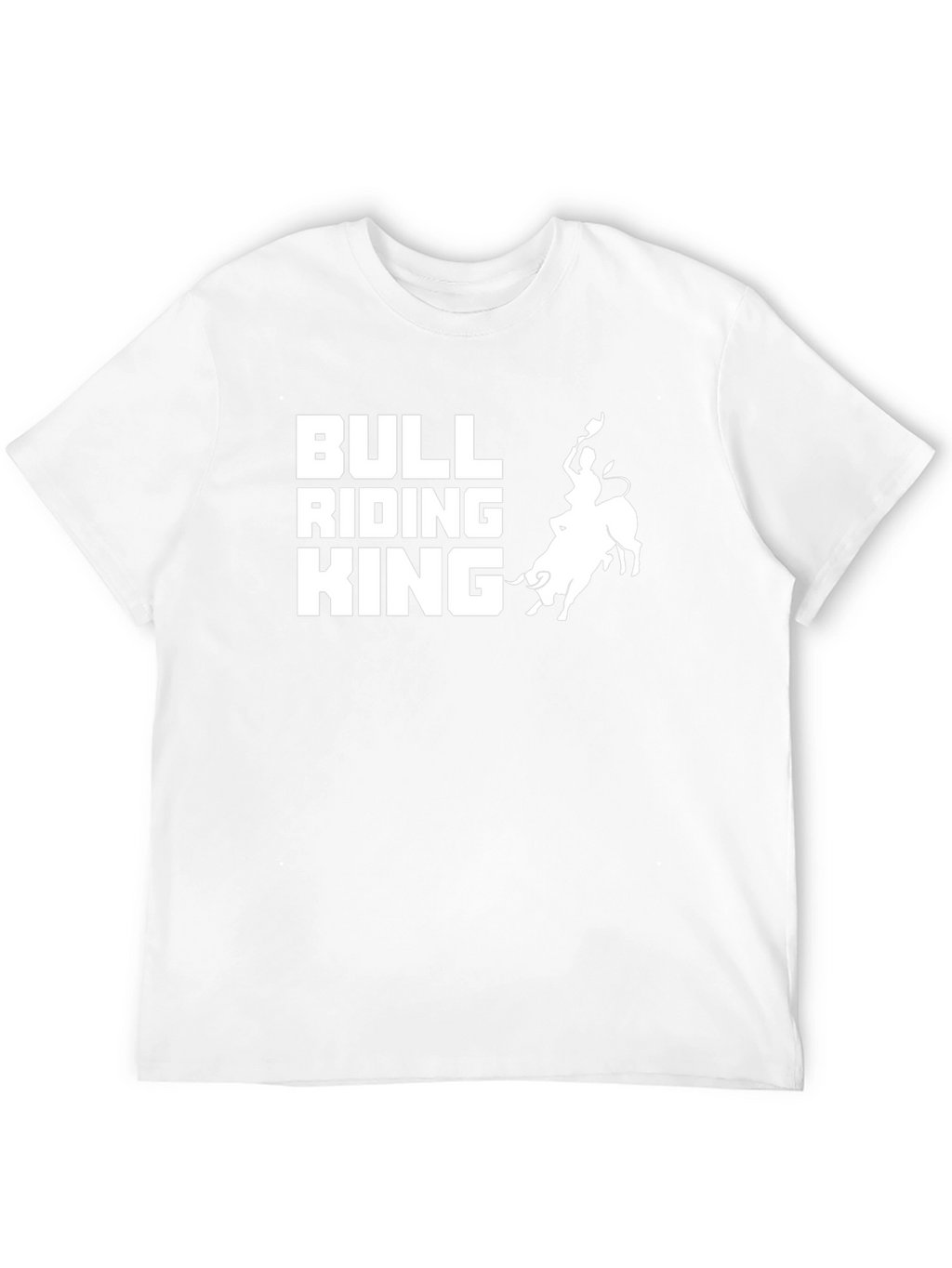 Bull Riding King Graphic Tee - Black Cotton T-Shirt