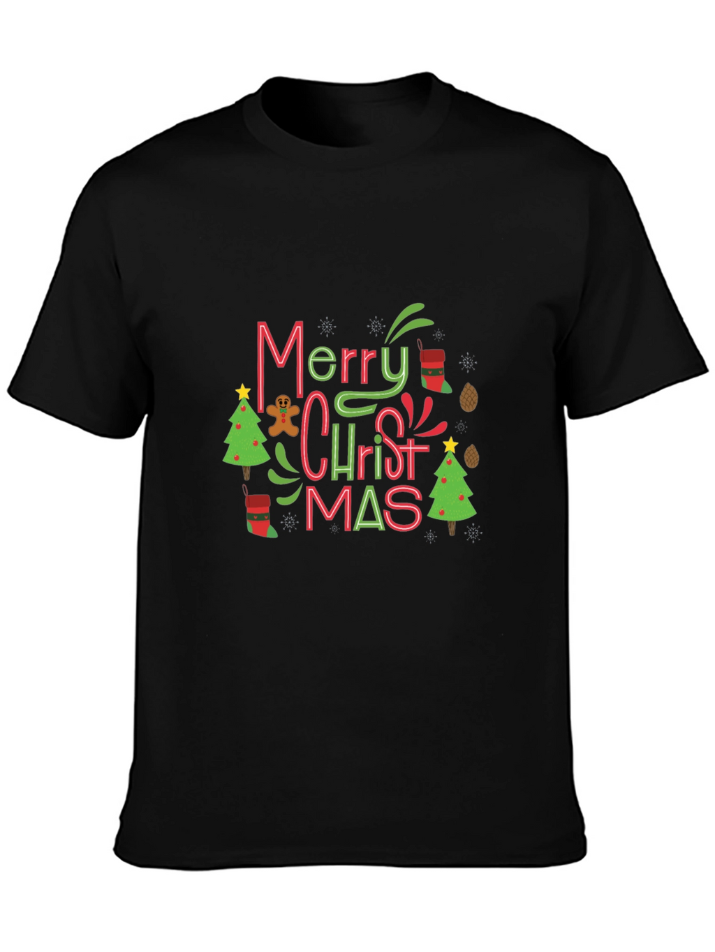 Festive Merry Christmas Graphic Tee