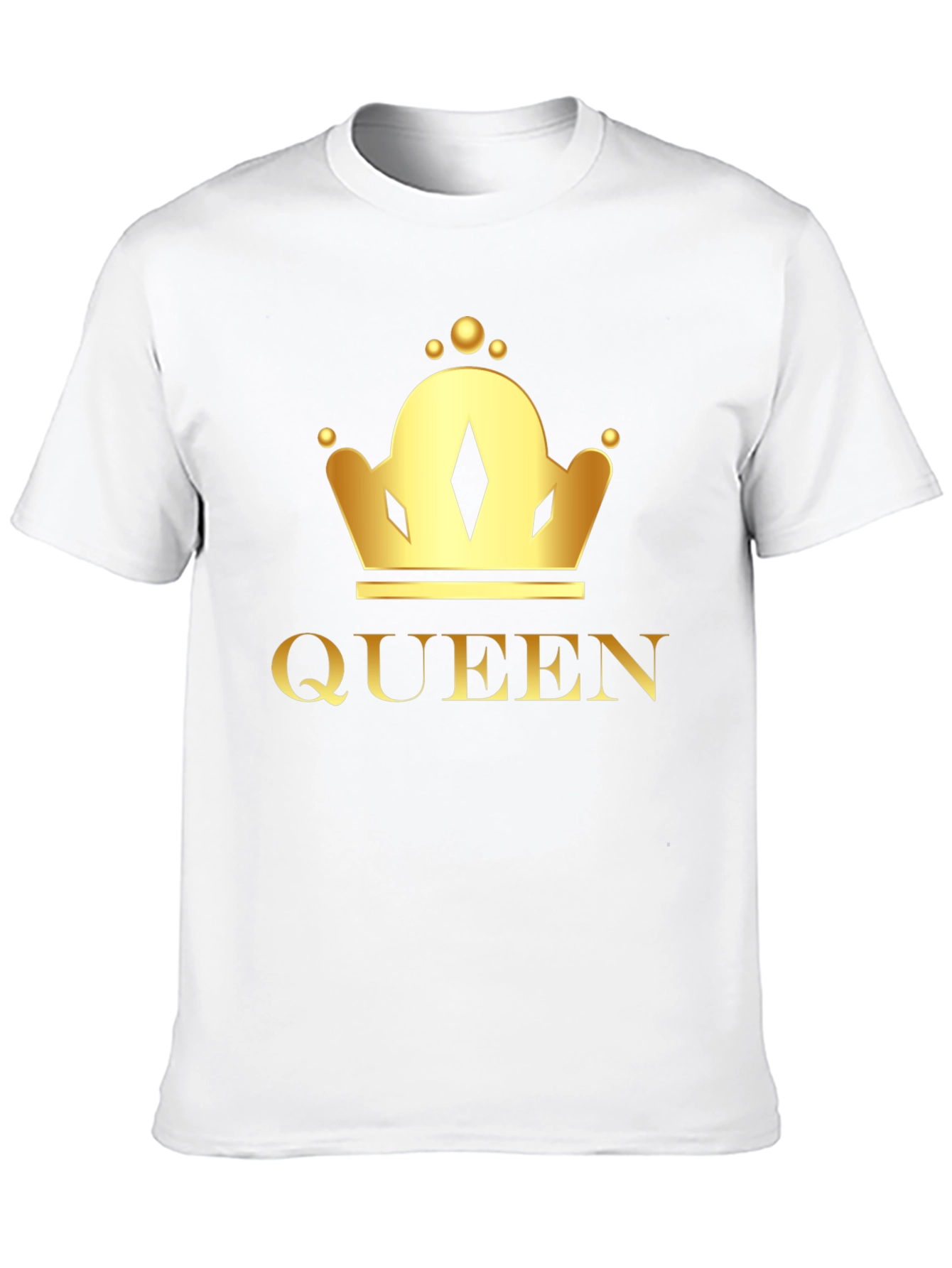 Queen Crown Graphic Tee - Black Cotton T-Shirt