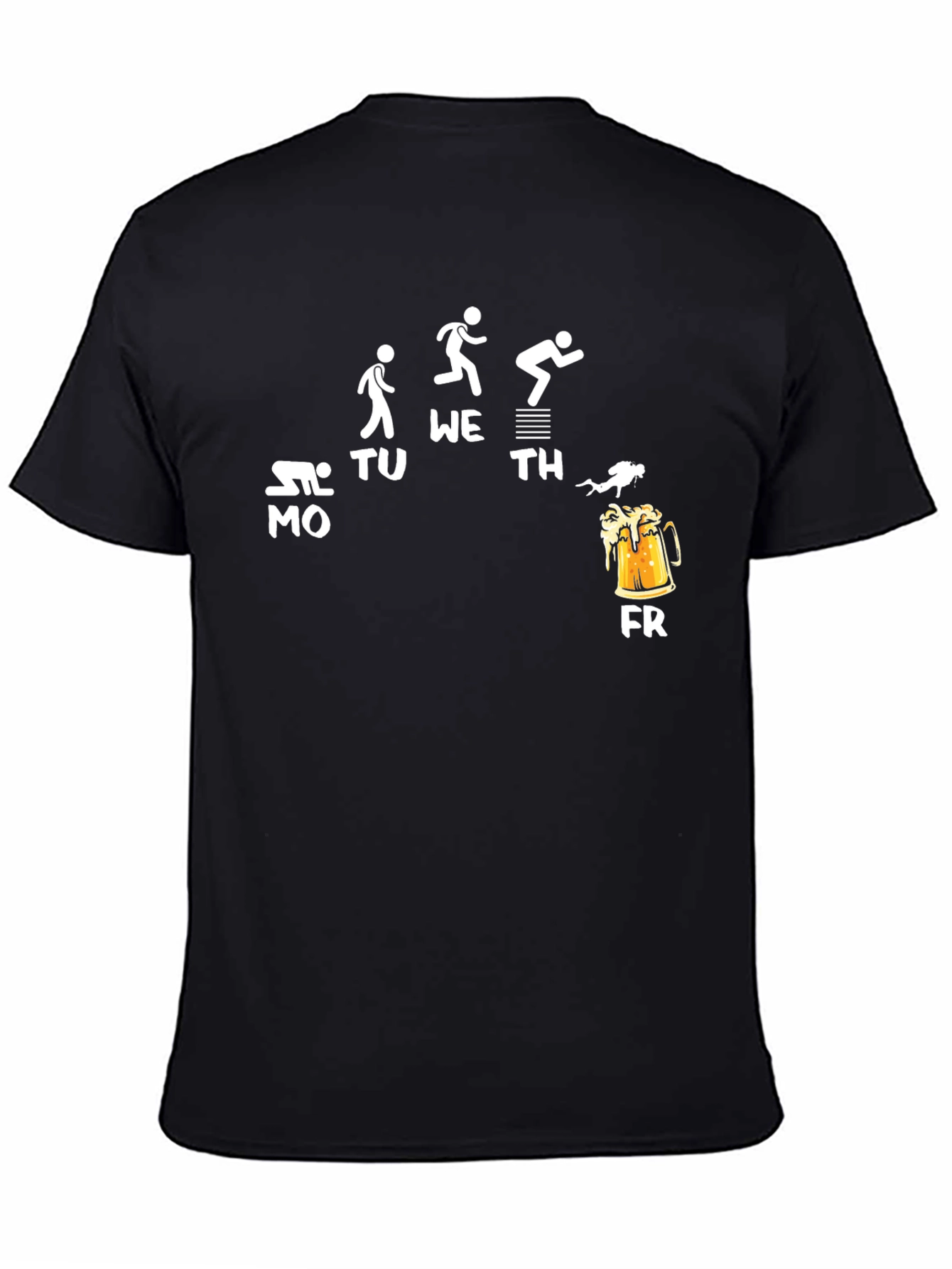 Work Week Beer Friday Black T-Shirt