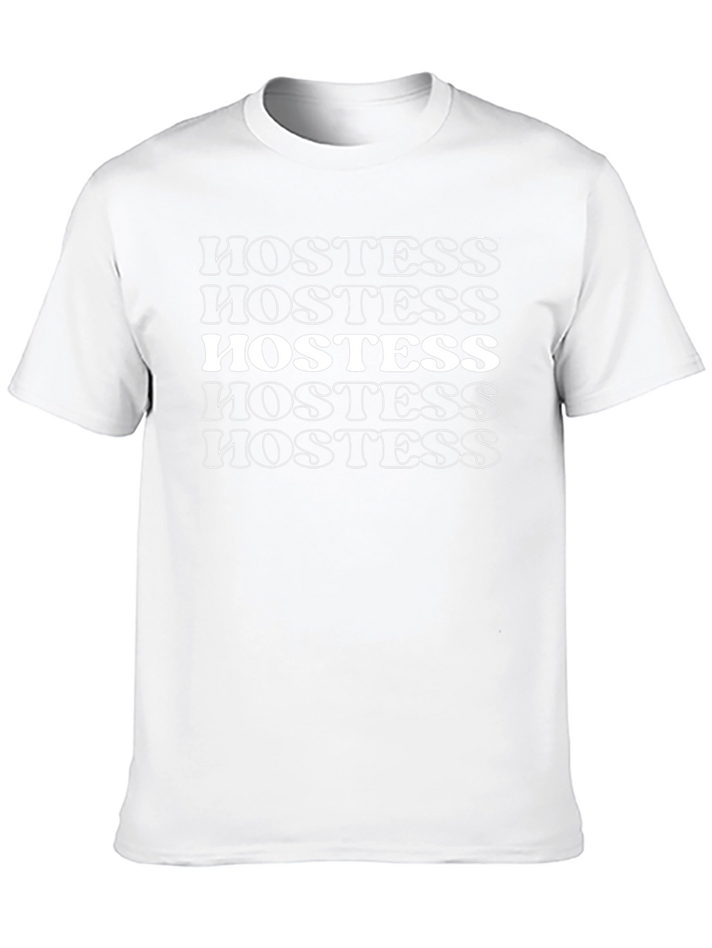 Hostess Graphic Tee - Retro Style Black Cotton T-Shirt