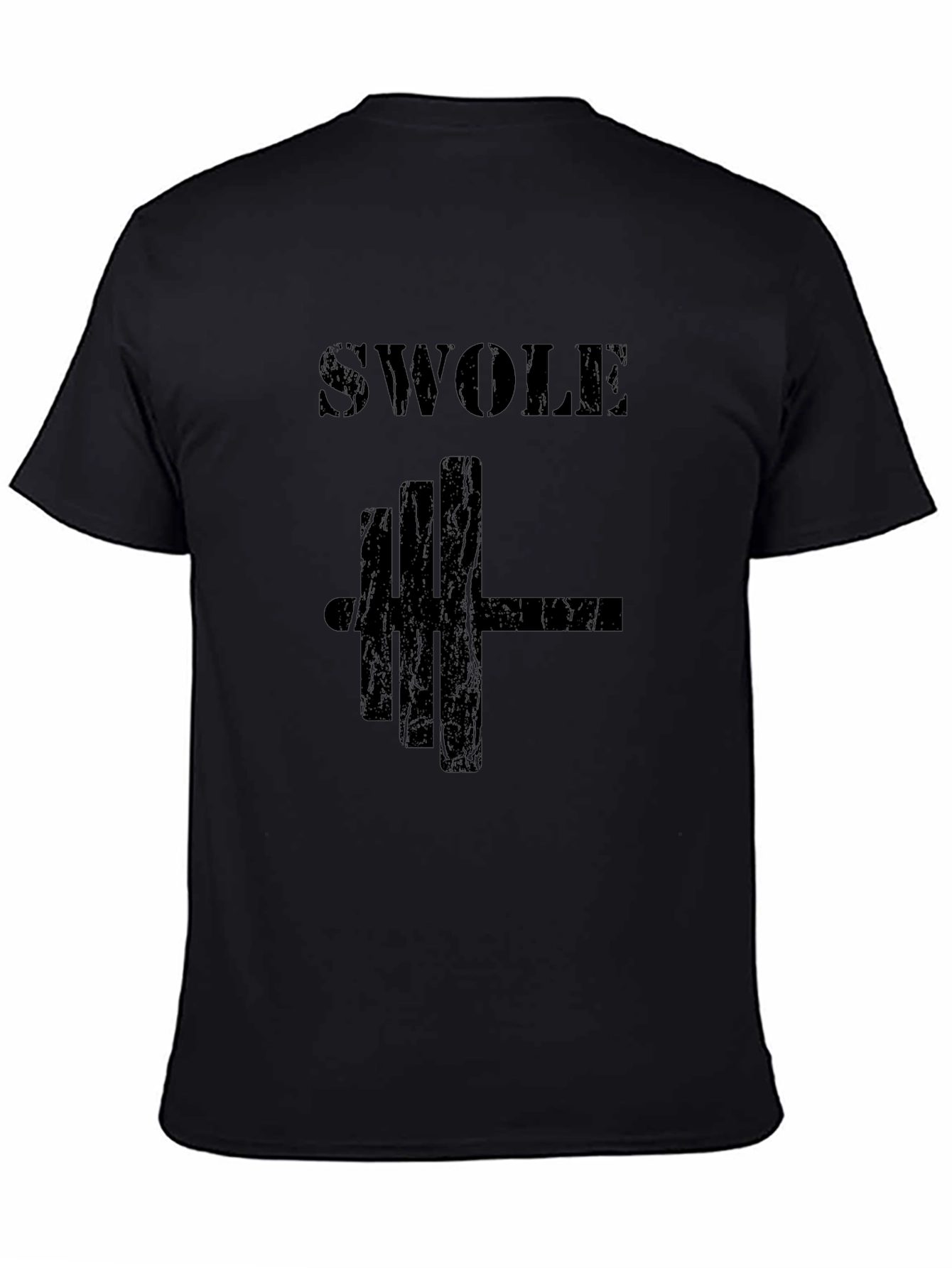 Swole Graphic Black T-Shirt