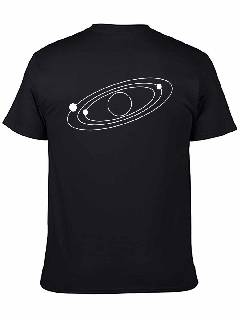 Orbit Graphic Black T-Shirt - Modern Astronomy Tee