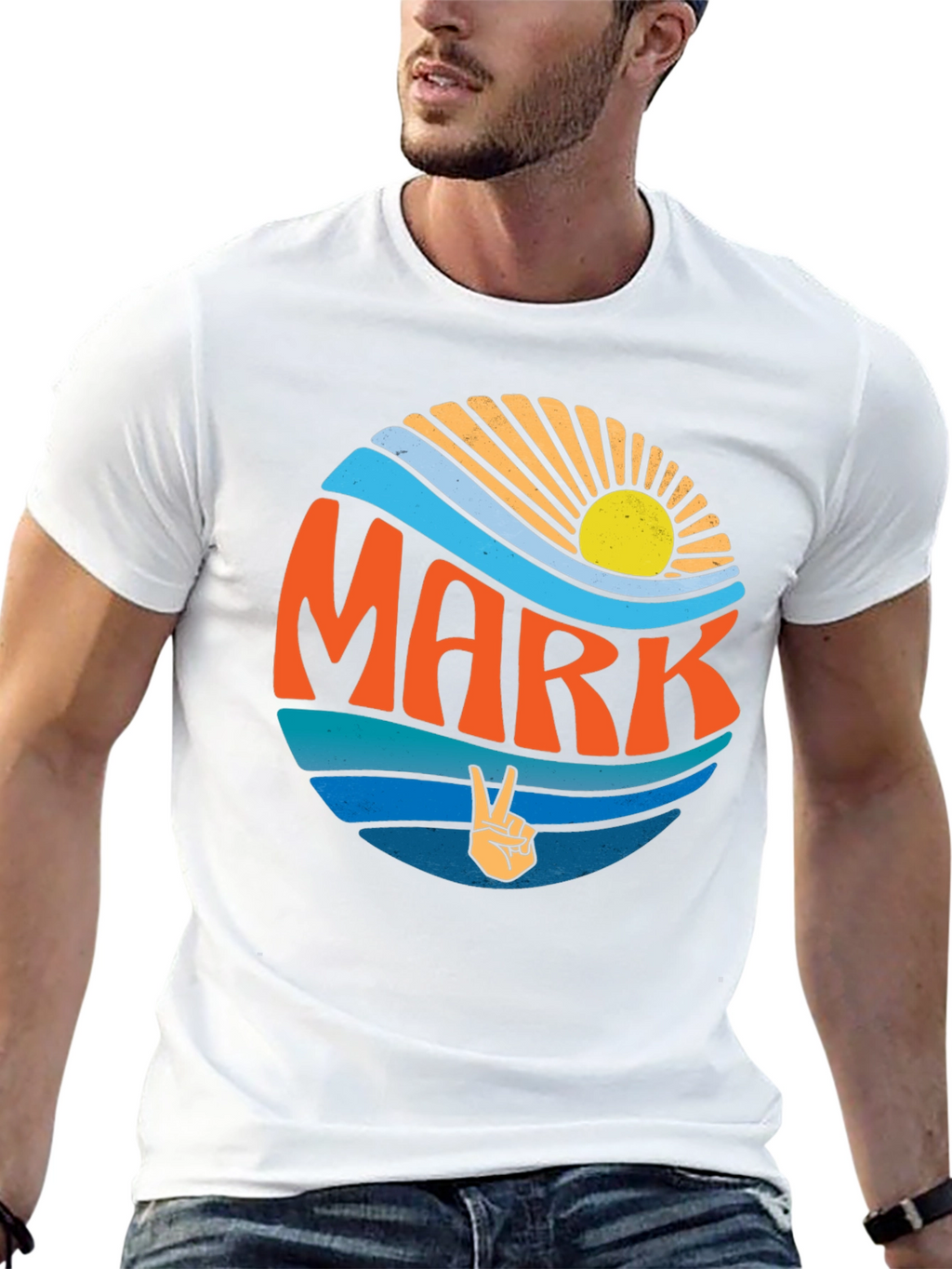 Retro MARK Graphic Tee - Peace & Sunshine