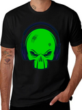 Skull DJ Black T-Shirt