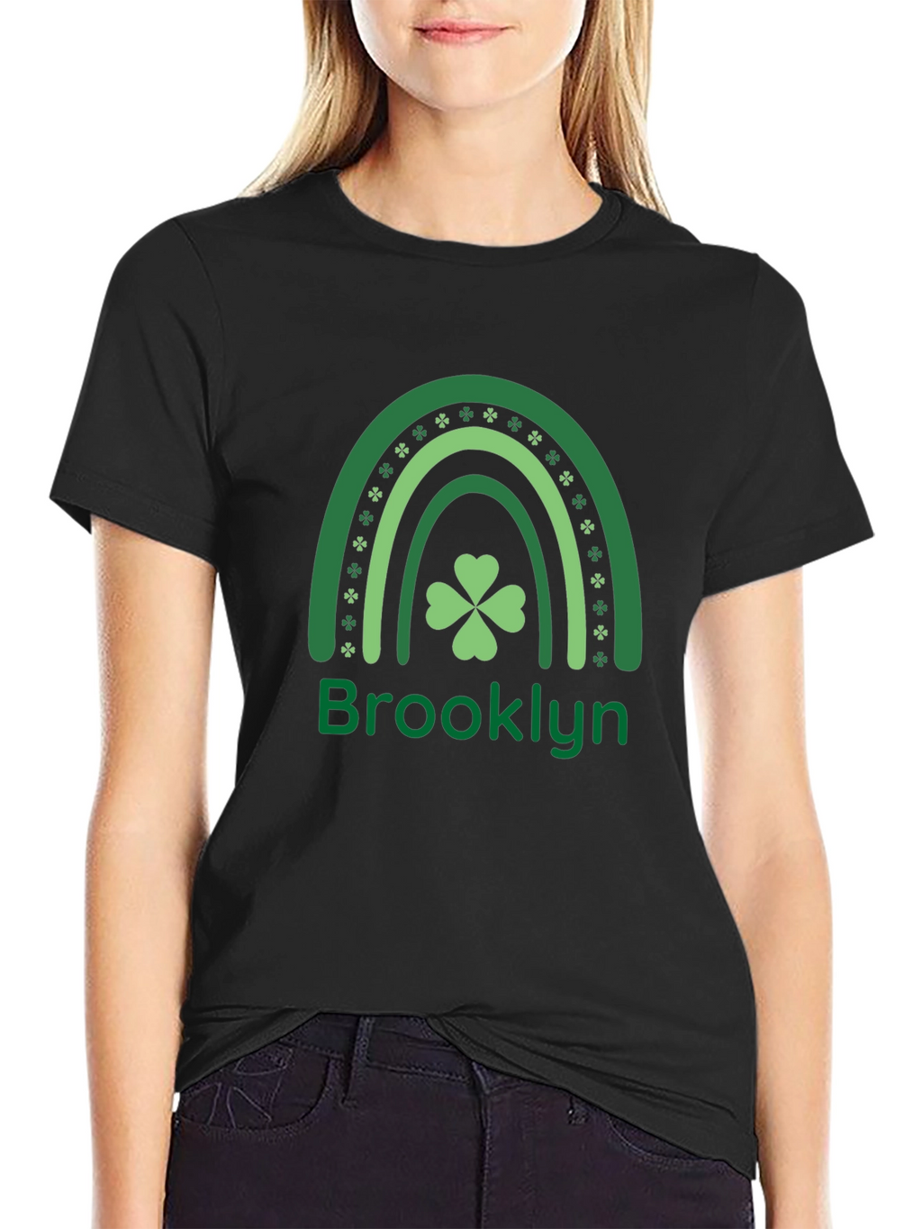 Brooklyn St. Patricks Day Shamrock Rainbow T-Shirt