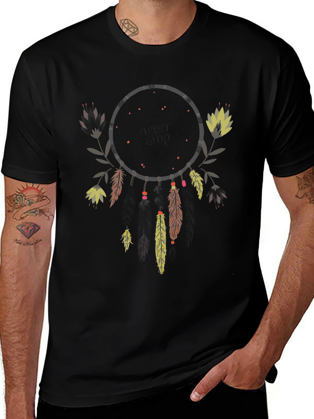 Dreamcatcher Graphic Tee - Boho Style Shirt