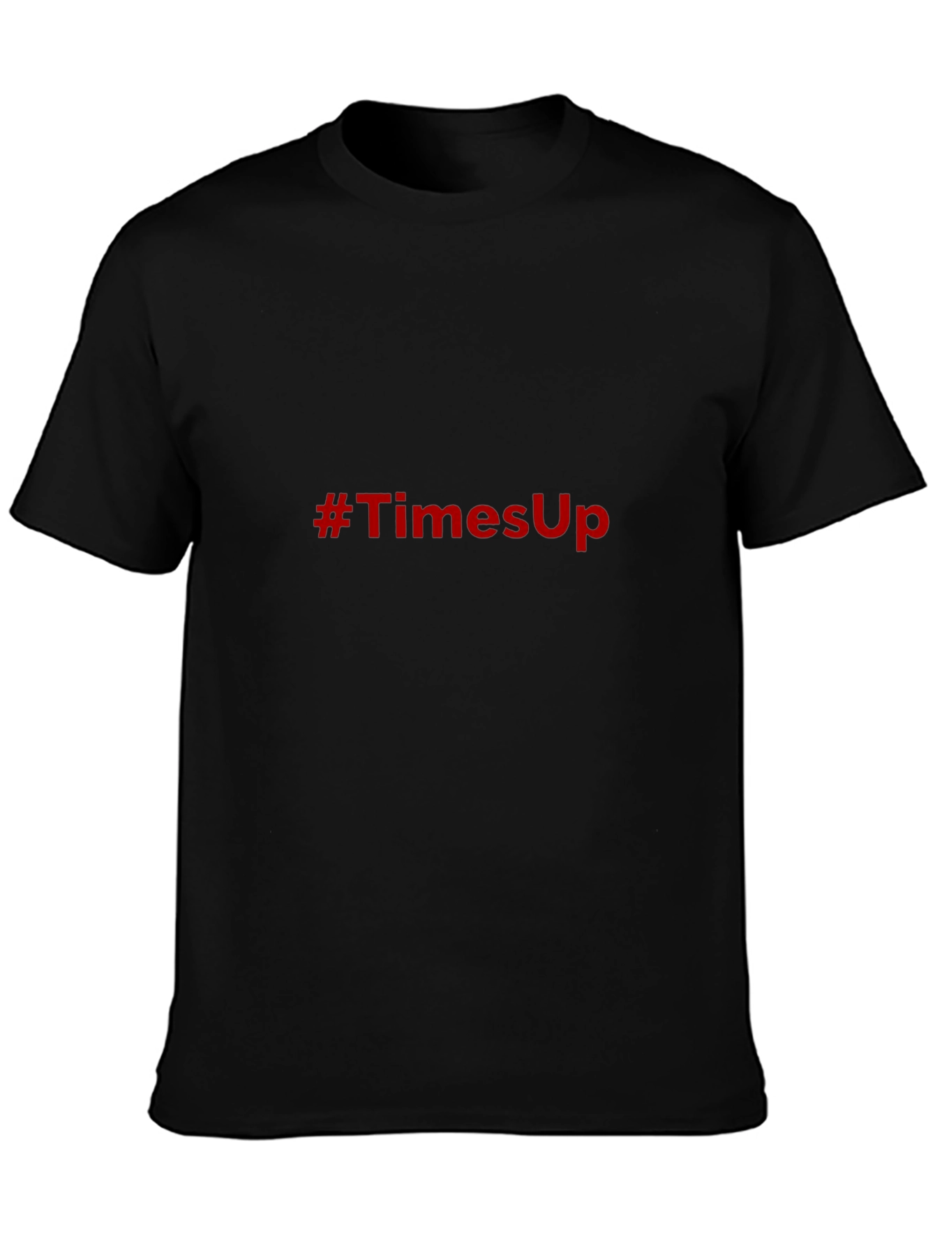 Times Up Graphic Tee - Mens Black Crew Neck