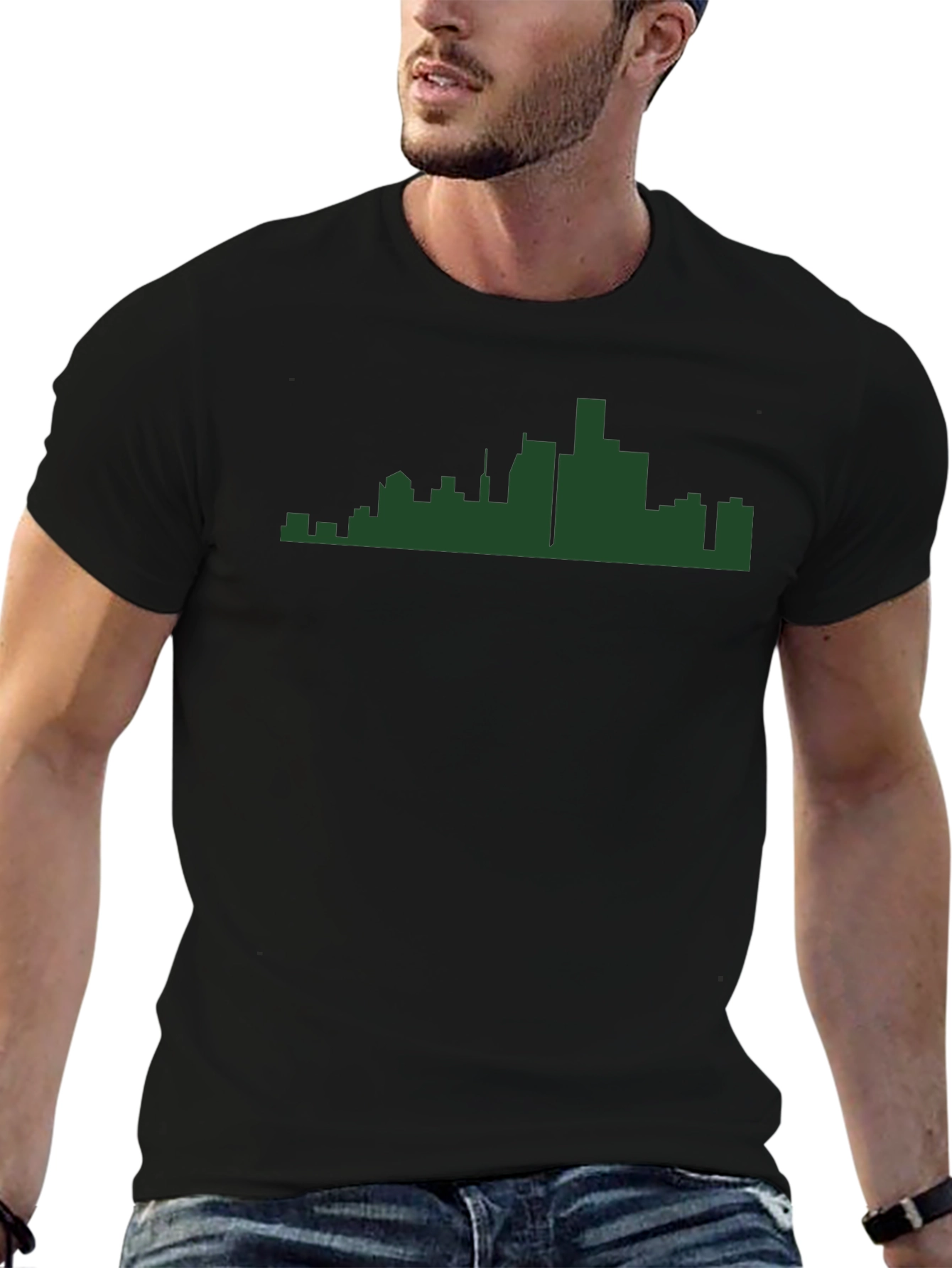 Cityscape Silhouette Tee - Modern Urban Style