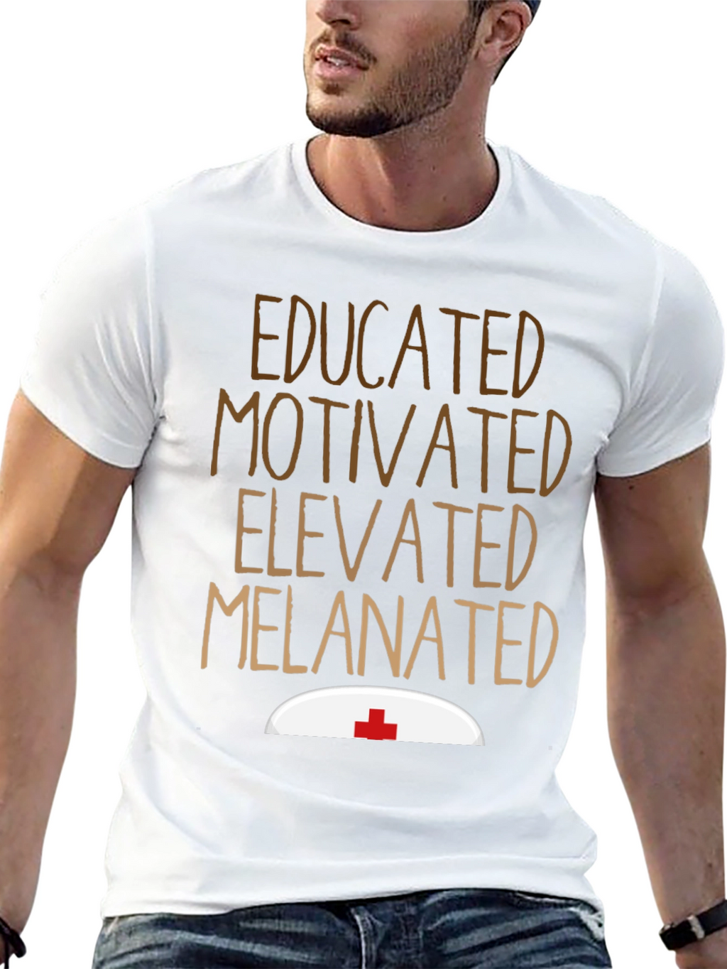 Educated Melanated Nurse T-Shirt