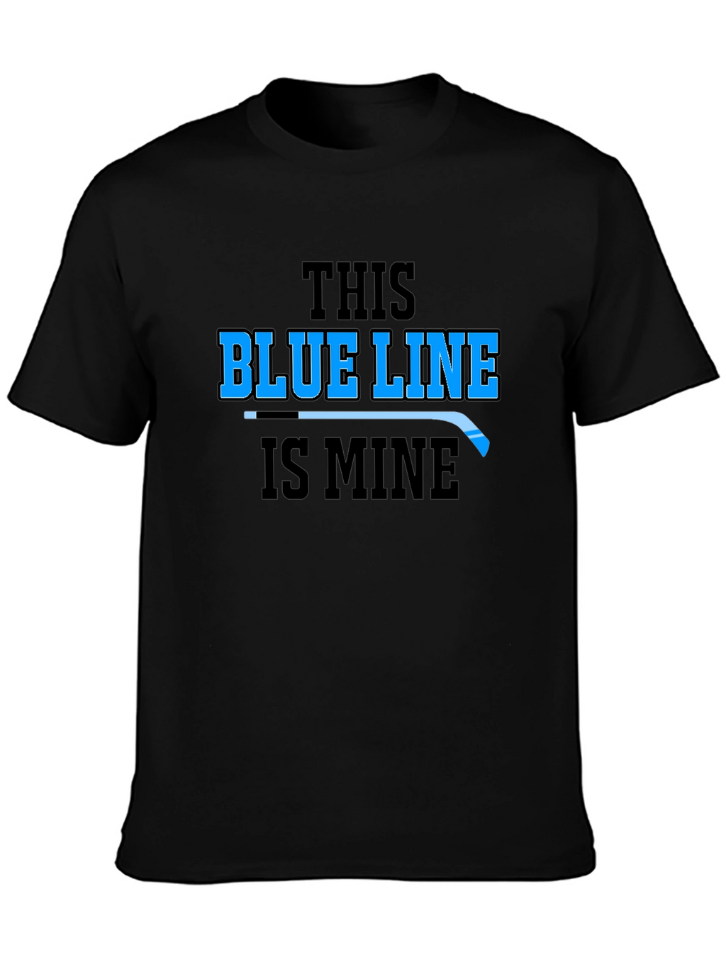 Blue Line Hockey Graphic T-Shirt