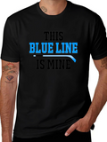Blue Line Hockey Graphic T-Shirt