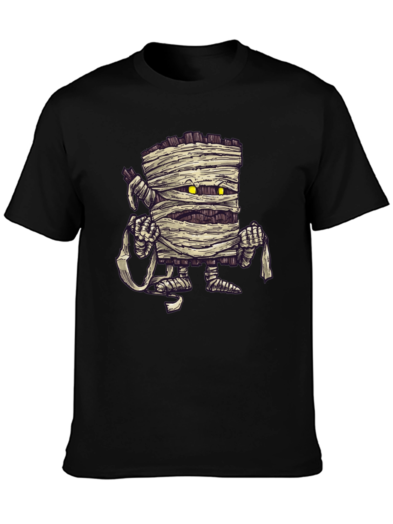 Mummy Graphic Print Black T-Shirt