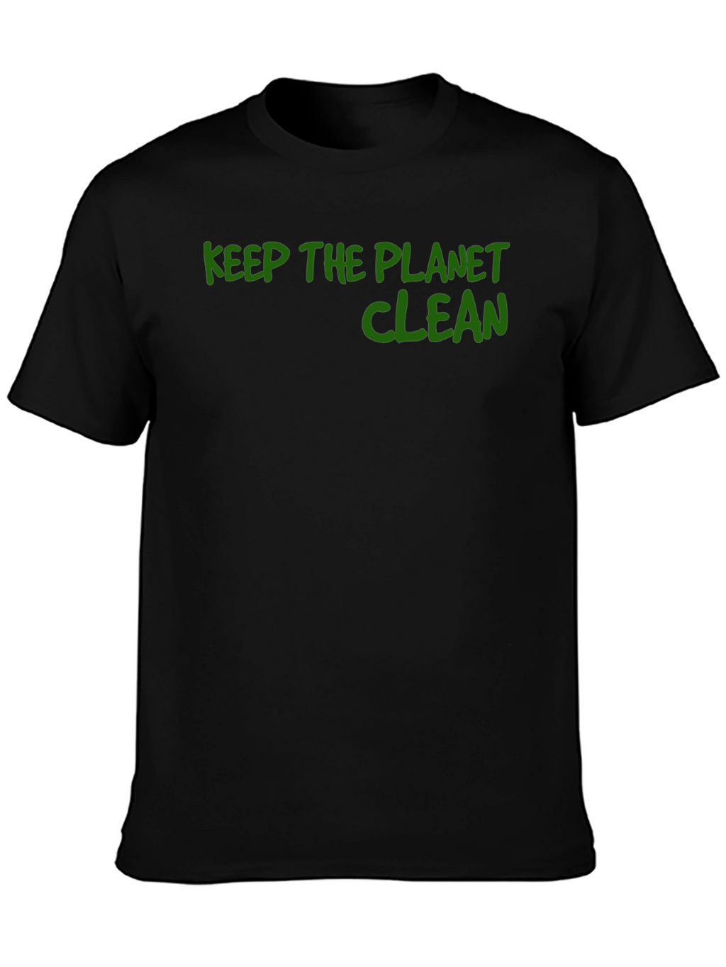 Keep the Planet Clean Graphic Tee - Black