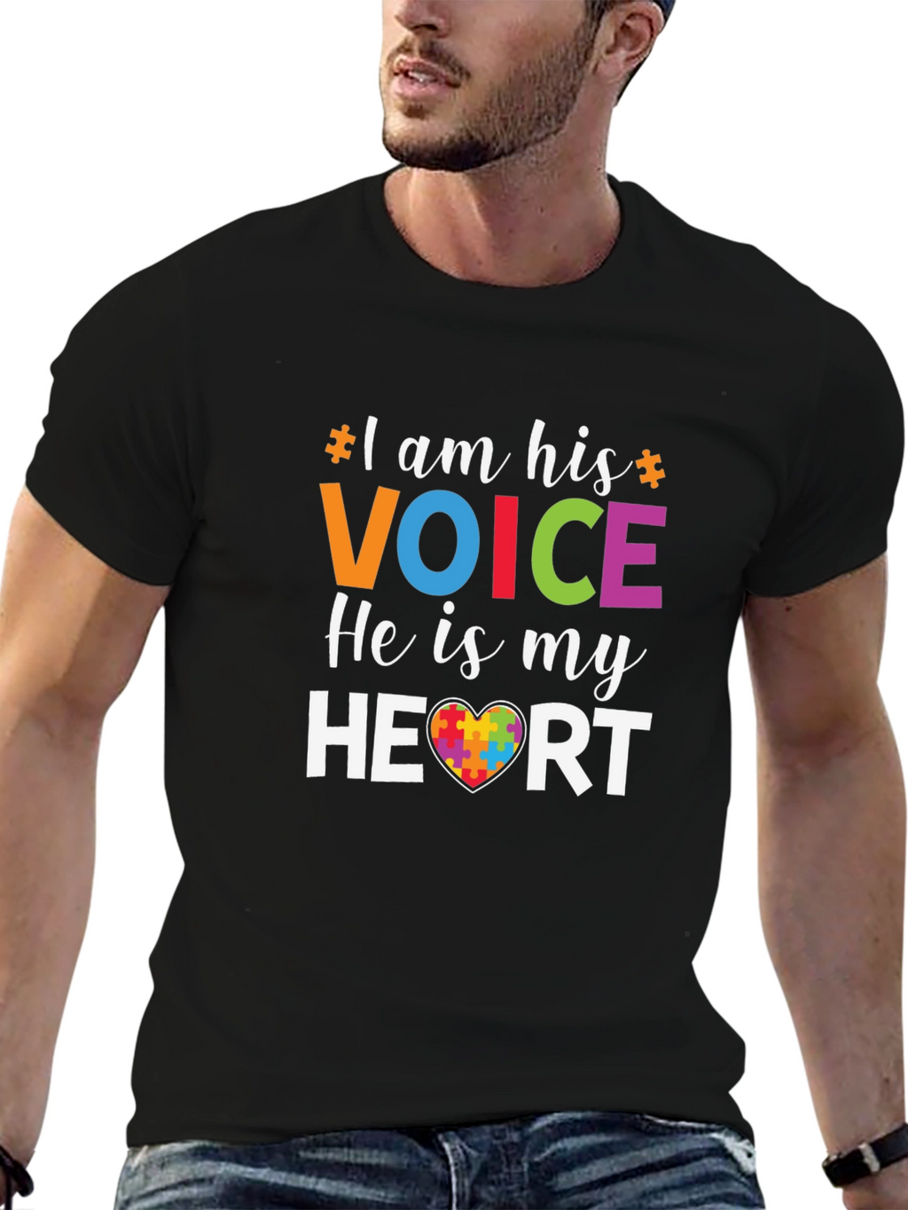 Autism Awareness T-Shirt: I Am His Voice