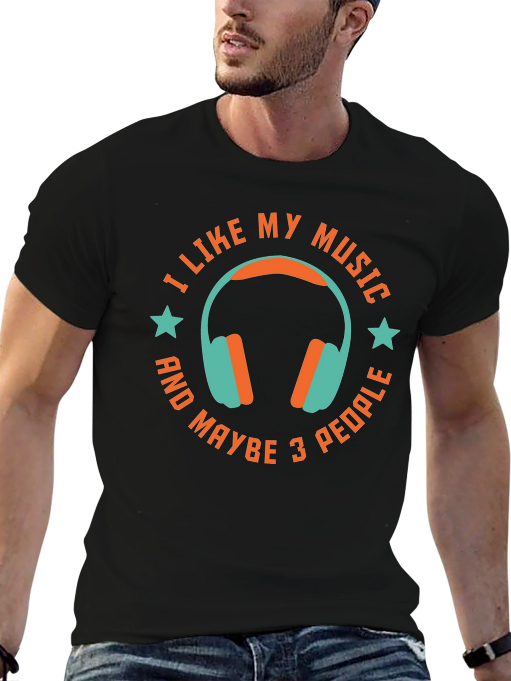I Like My Music & Maybe 3 People T-Shirt