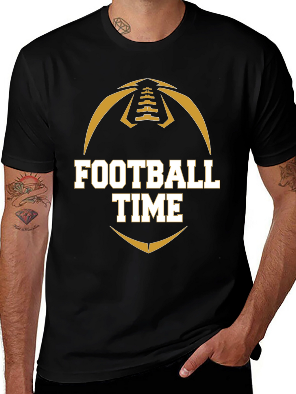 Football Time Graphic T-Shirt
