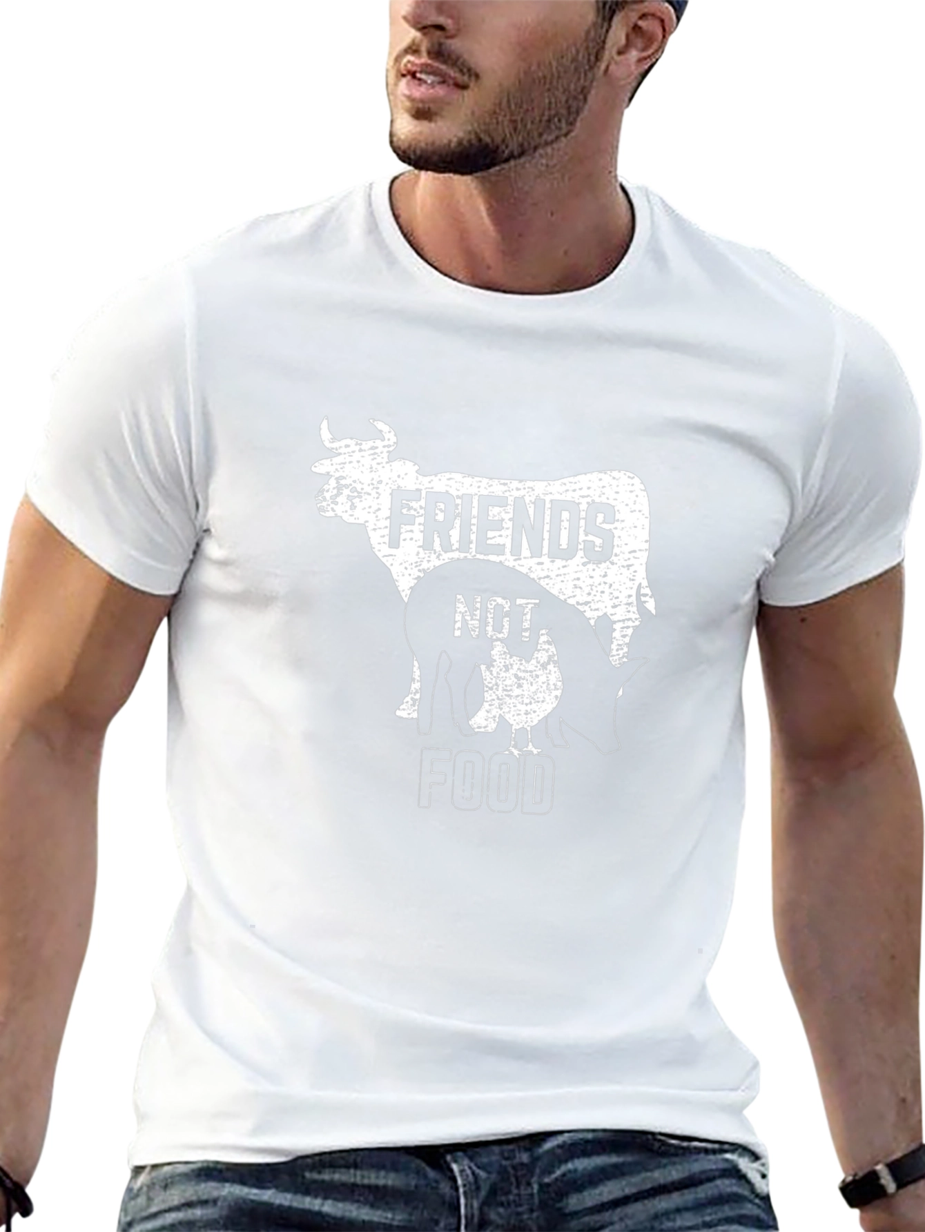 Friends Not Food Vegan T-Shirt