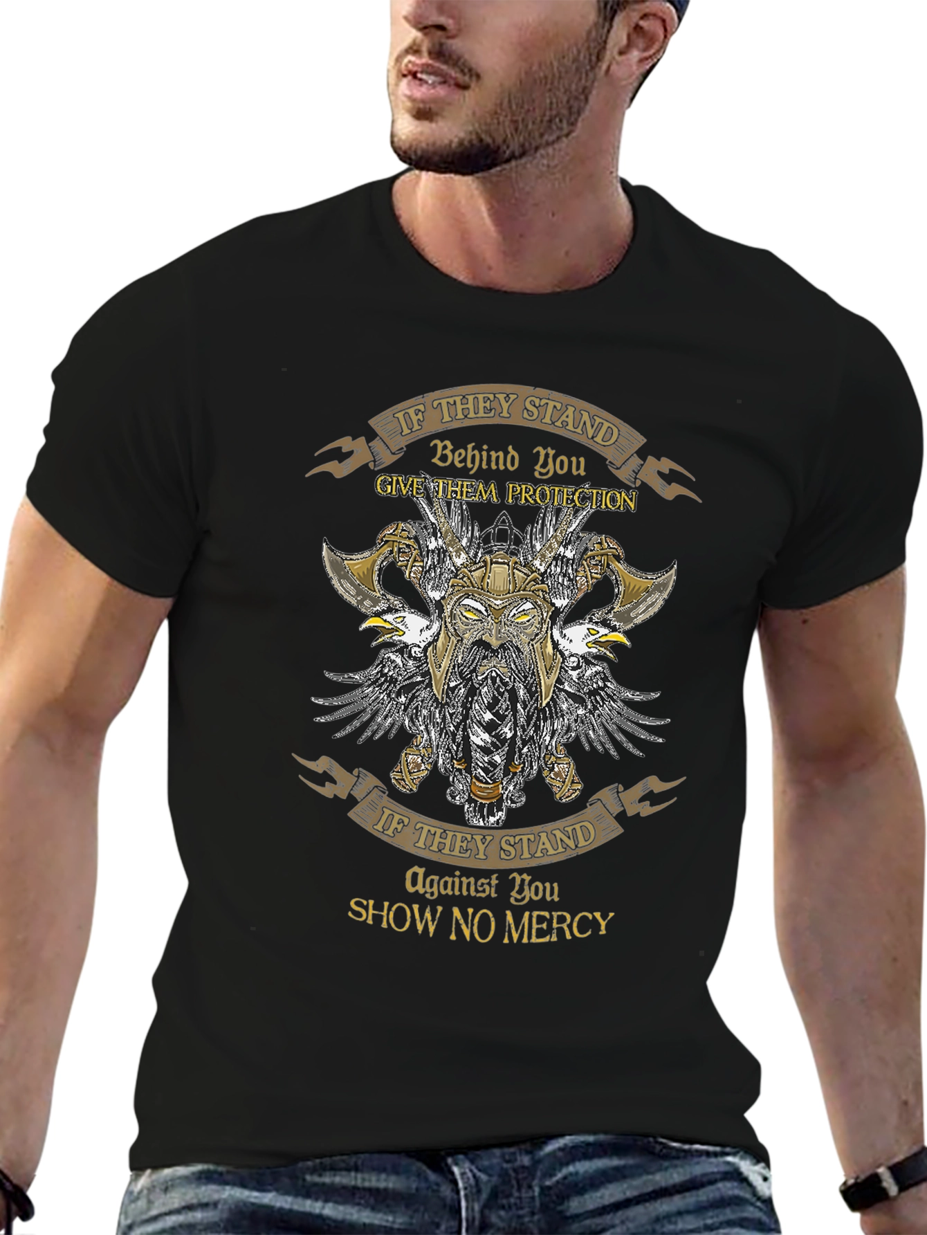 Viking Protection T-Shirt - Show No Mercy
