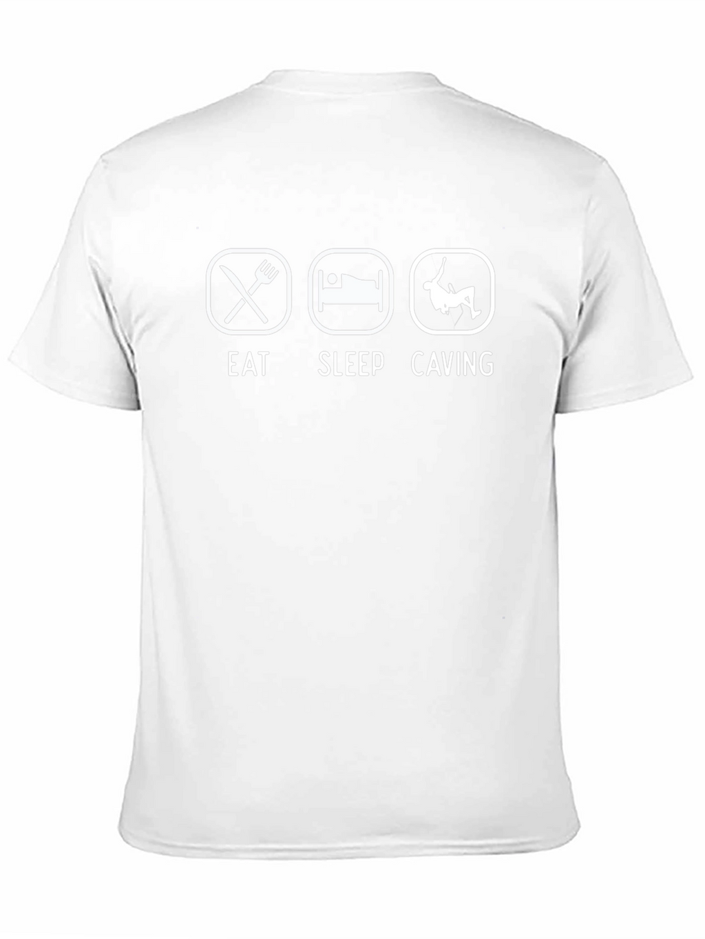 Eat Sleep Caving Black T-Shirt - Adventure Apparel